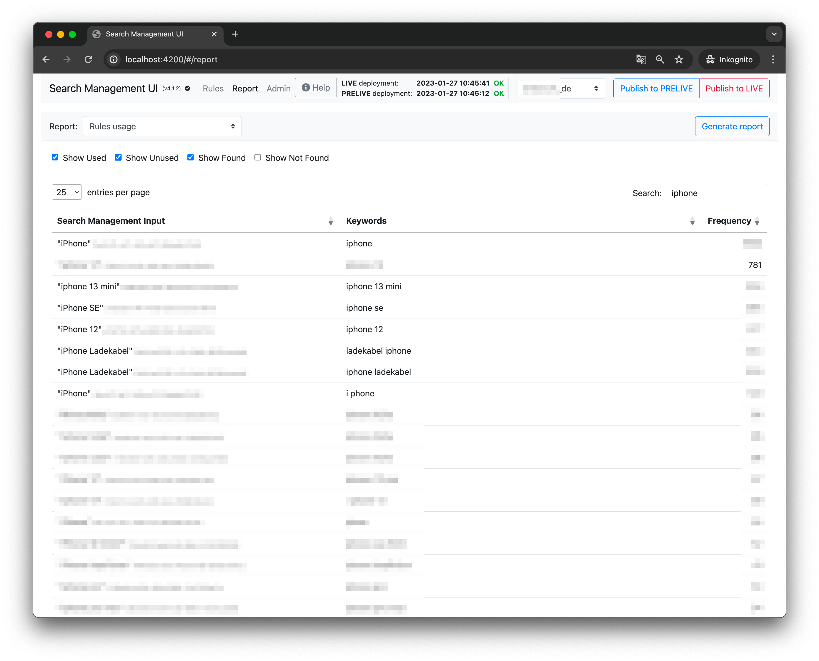 SMUI Feature Highlight - Rules Usage Report